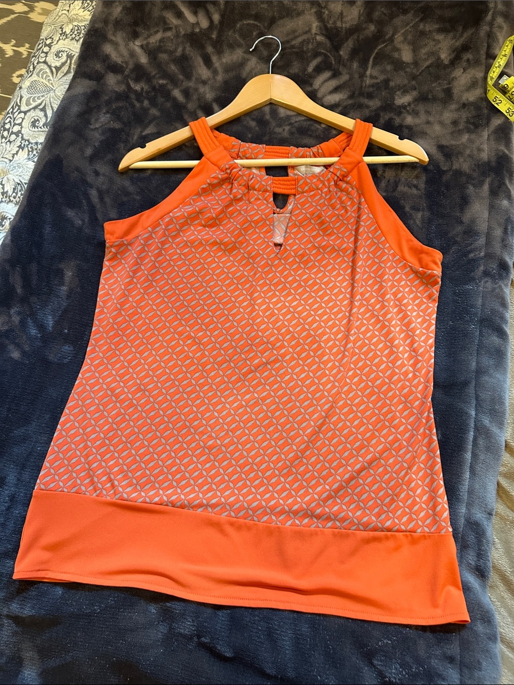 Banana Republic Factory Orange Sleeveless Halter Tank Top